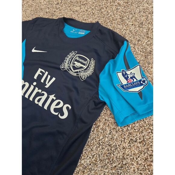 Nike Arsenal 11/12 Away Jersey Van Persie #10 Size S Stadium Version Lextra - Picture 5 of 10